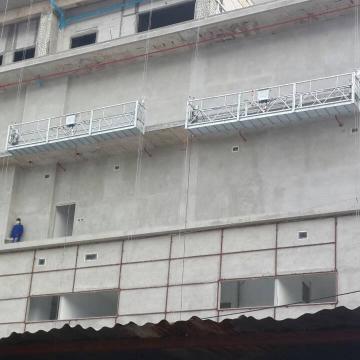 Galvanized steel temporary suspended access platforms for building