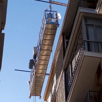 Aluminum temporary suspended cradle 6 meters for window cleaning