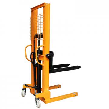 Hydraulic manual pallet stacker forklift for warehouse