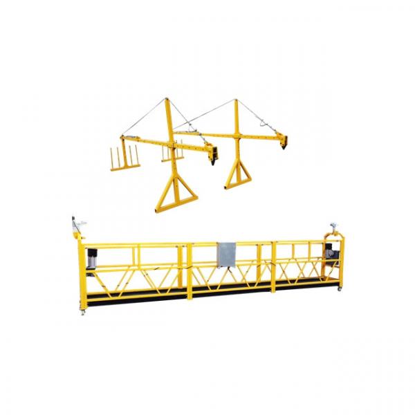 Painting steel 1000kg working platform gondola for building cleaning #1 image